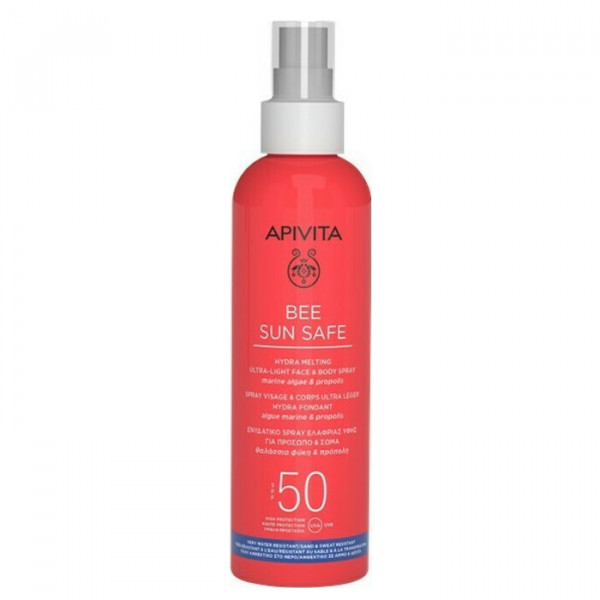 Apivita Bee Sun Safe Visage Corps Spray SPF50 Ultra-Léger 200ml