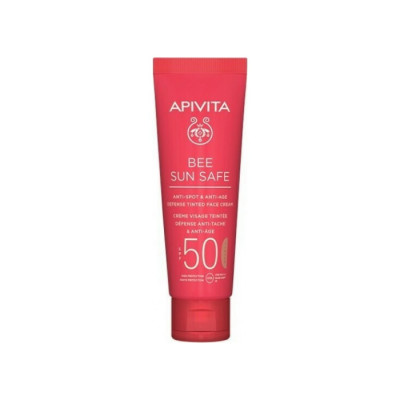 Apivita Bee Sun Anti-Spot Anti-Age Defense Tinted Face Cream SPF50 50ml