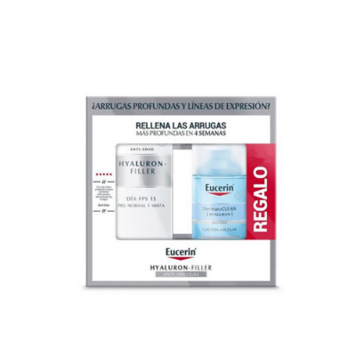 Eucerin Hyaluron-Filler Day SPF15 Normal and Mixed Skin DermatoCLEAN Micellar Water Gift