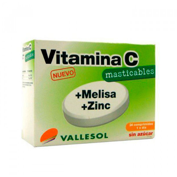 Vallesol Vitamin C Lemon Balm Zinc 24 Tablets