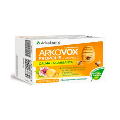 Arkopharma Arkovox Propolis Vitamine C 24 Comprimés Miel-Citron