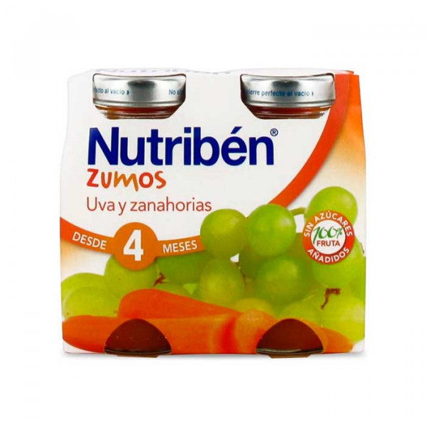 Nutribén Jus de Raisin et de Carotte 2x130ml
