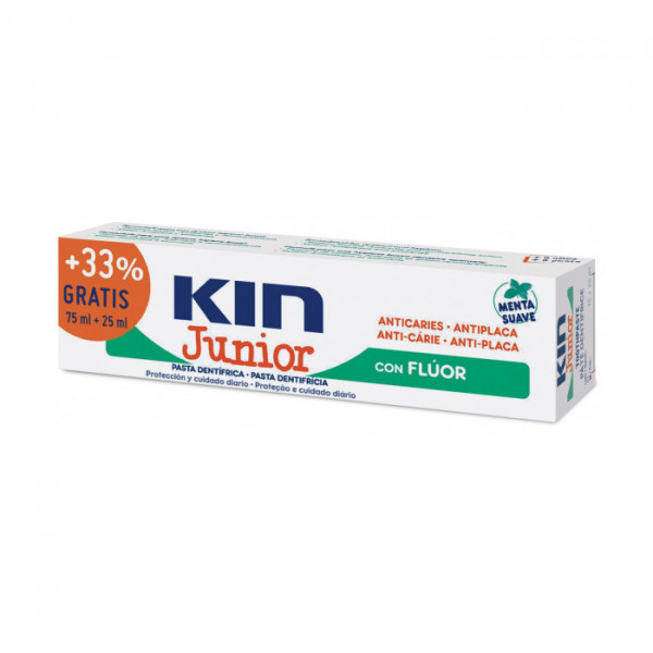 Kin Dentifrice Junior Menthe Douce 75ml 25ml
