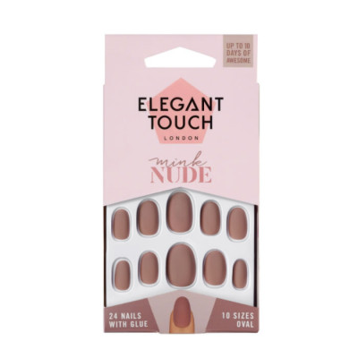 Elegant Touch Polish Nude Nails Mink