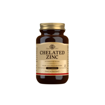 Solgar Chelated Zinc Tablets Pack of 100