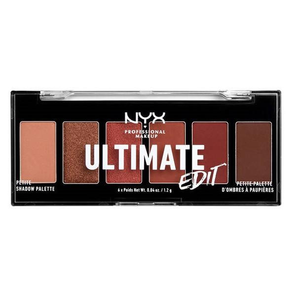 Nyx Ultimate Edit Petite Shadow Palette Warm Neutrals 6x1 2