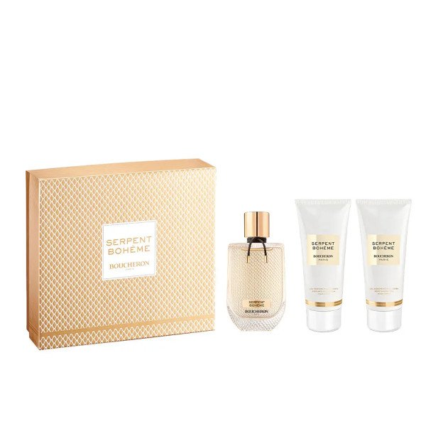 Coffret Boucheron Serpent Bohème Eau De Parfum 90ml + Lait pour le corps 100ml + Gel Douche 100ml