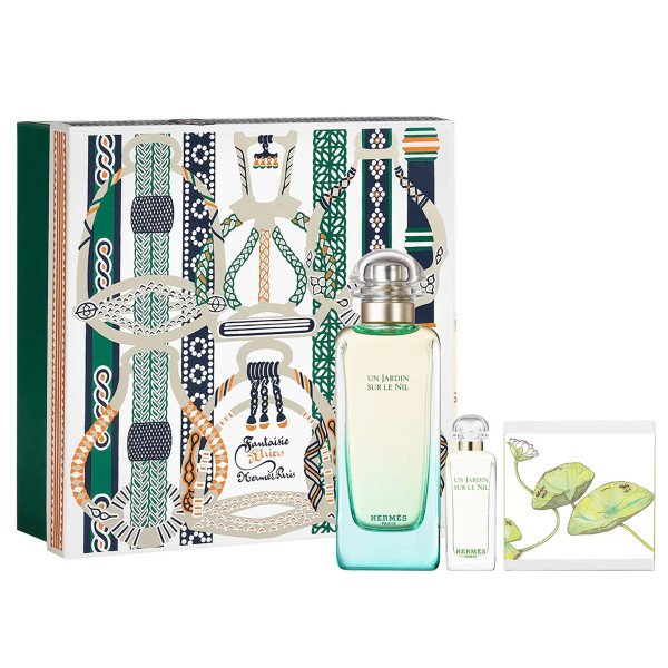 Coffret Hermès Un Jardin Sur Le Nil: Eau de Toilette 100ml + Eau de Toilette 7,5ml + Savon 50gr