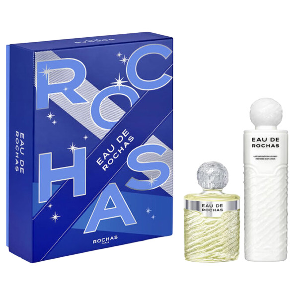 Coffret Rochas Eau De Rochas : Eau De Toilette 220ml + Lait Corps 500ml