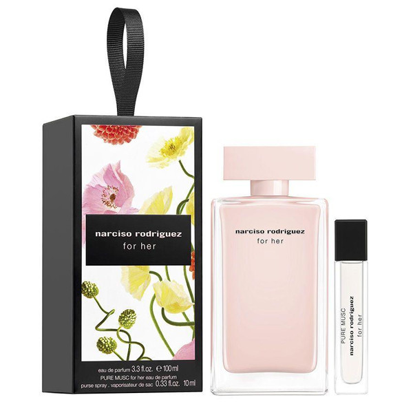 Coffret Narciso Rodriguez For Her : Eau de parfum 100ml + Eau de parfum 10ml