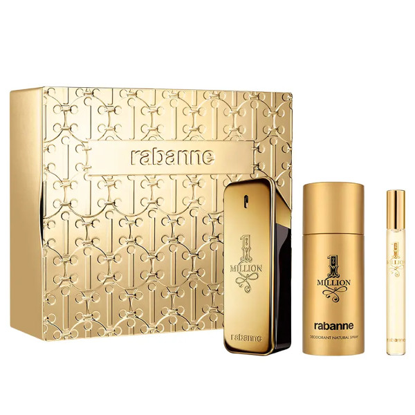 Coffret Paco Rabanne 1 Million : Eau de Toilette 100ml + Déodorant 150ml + Eau de Toilette 10ml