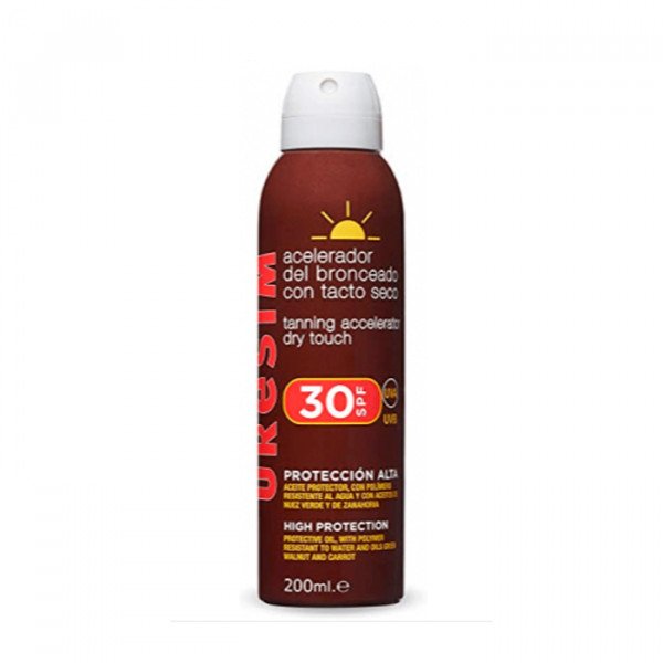 Uresim Huile Sèche Accélérateur De Bronzage Spray Gas Spf30 125ml