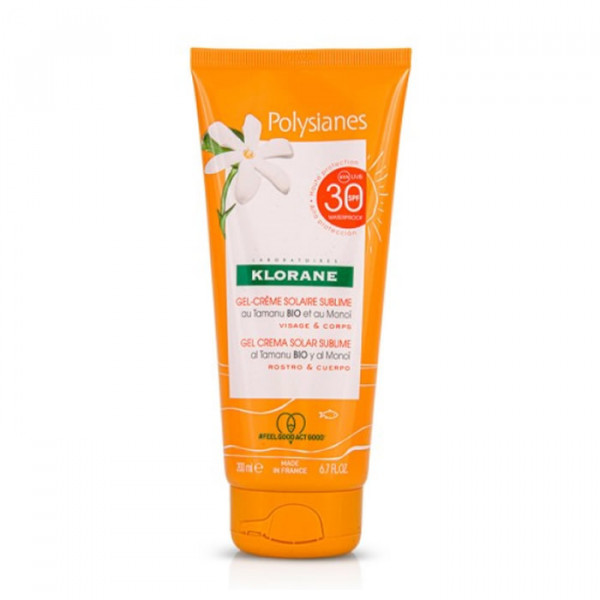 Klorane Polysianes Gel Crème Solaire Sublime Spf30 200ml