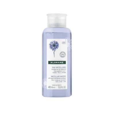 Klorane Micellar Water Cornflower Make-up Remover 3 In 1 400ml