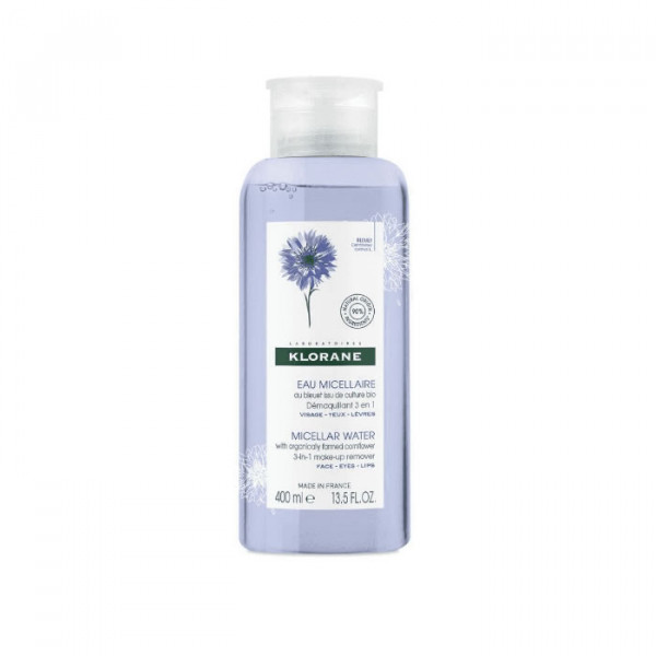 Klorane Micellar Water Cornflower Make-up Remover 3 In 1 400ml