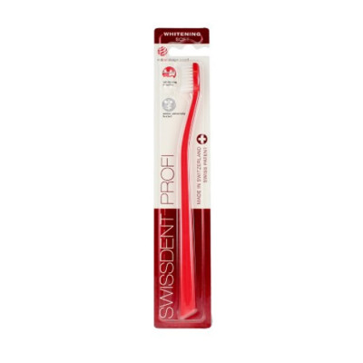 Swissdent Profi Blanchiment Brosse À Dents Classique Rouge