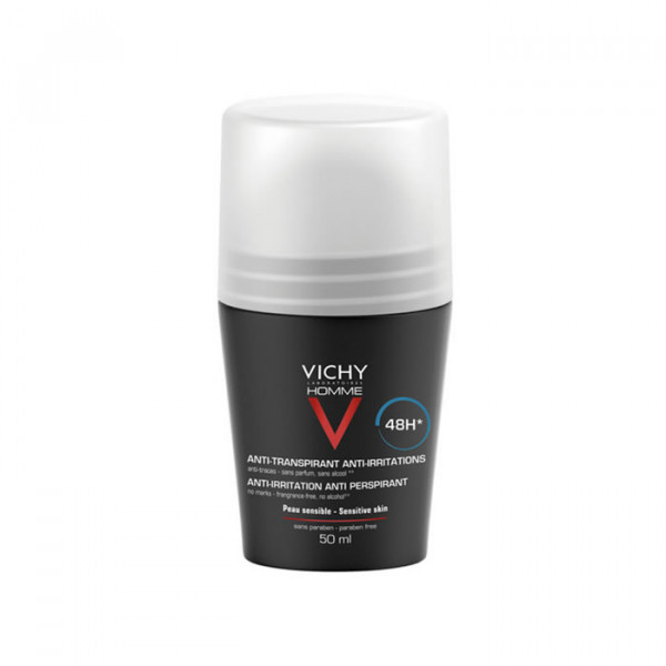 Vichy Homme Déodorant Roll On Peaux Sensibles 50ml