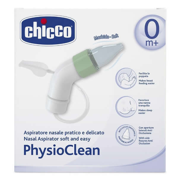 Chicco Aspirateur Nasal Soft Et Easy Physioclean 0M 1 Unités