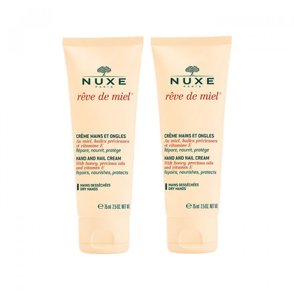 Nuxe Rêve De Miel Crème Mains Et Ongles 2x50ml