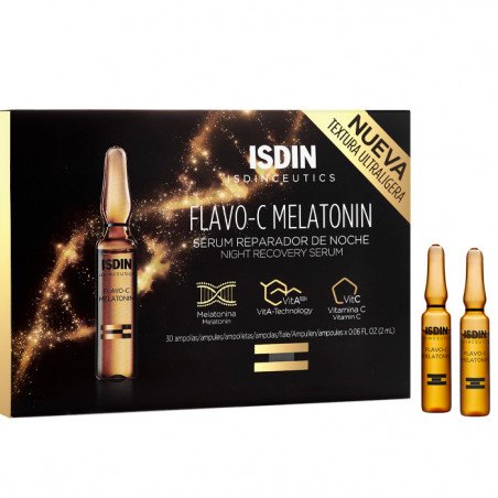 Isdin Isdinceutics Flavo-C Melatonin Serum Réparateur Nuit 30x2ml