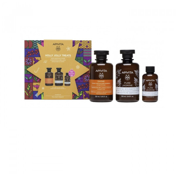 Apivita Hydration Y Shine Shampooing Gel Lotion Pour Le Corps Coffret 3 Pièces