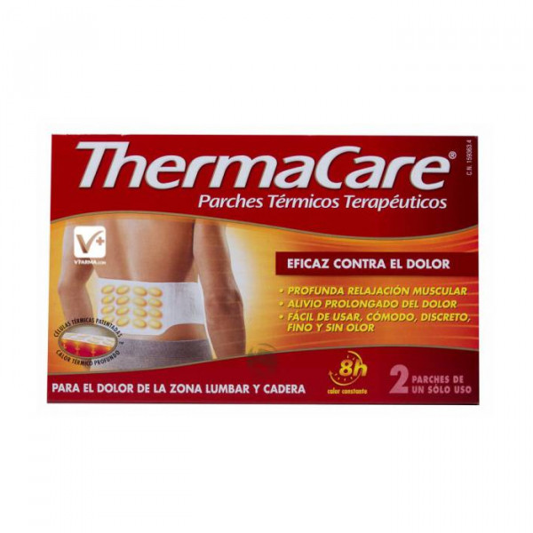 Thermacare Patch Auto Chauffant Bas Du Dos Et Hanches 2 Unités