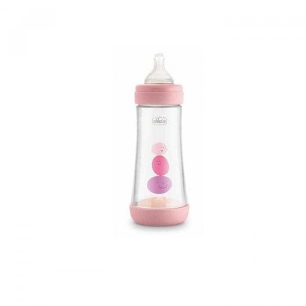 Chicco Perfect5 Bottle 4M 300ml Pink Silicone